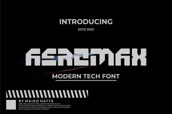 Aeromax: The Bold Display Font for Handmade Branding