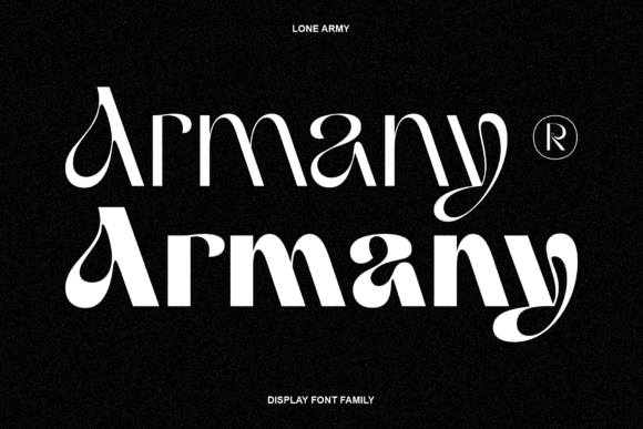 Armany: The Modern Display Typeface for Digital Design