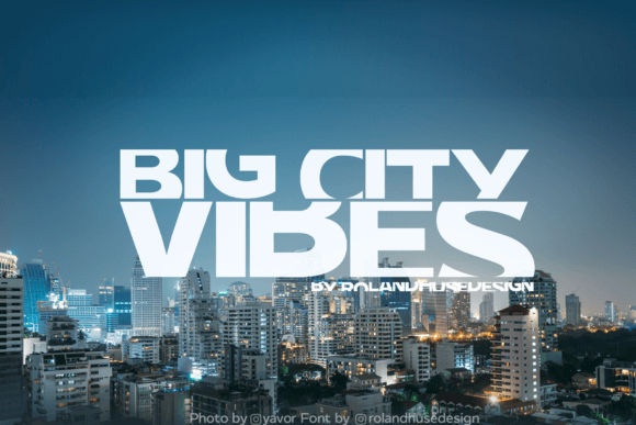 Big City Vibes Font for Web Design