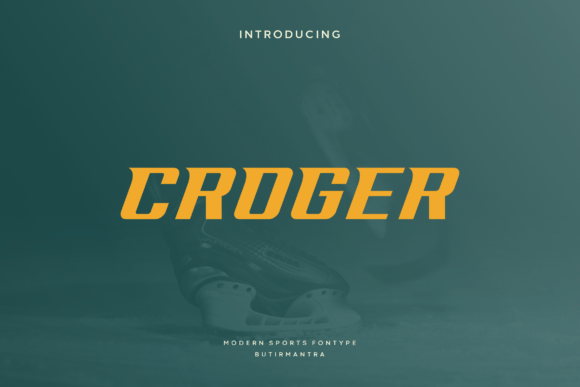 Croger: The Dynamic Display Typeface for High-Energy Campaigns