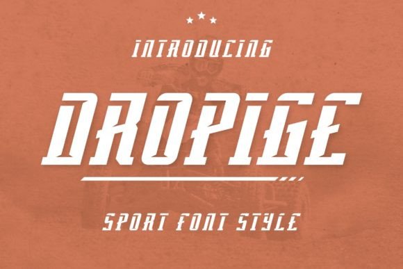 Dropige: A Bold Display Font for Handmade Creations