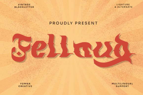 Fellaud: A Vintage Display Typeface for Modern Web Design