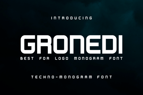 Gronedi: A Cool and Modern Display Font for Branding