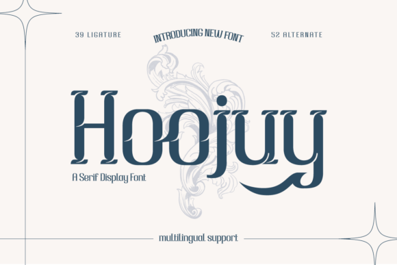 Hoojuy: The Retro Display Typeface for Polished Web Design