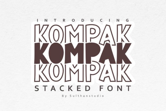Kompak: A Playful Font for Modern Editorial Design