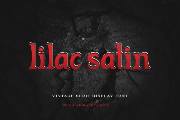 Lilac Satin: The Vintage Serif Font for Scroll-Stopping Marketing