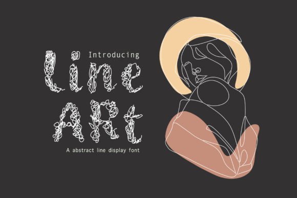 Line Art Font for Editorial Design and Creative Projects