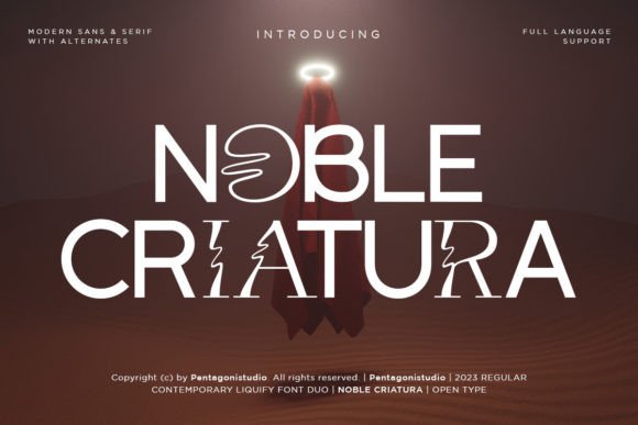 Noble Criatura: A Playful Display Font for Your Brand