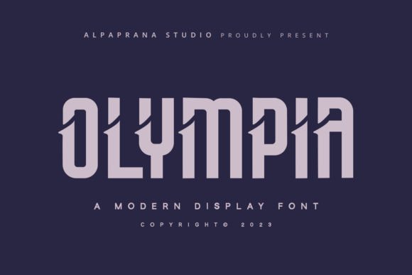 Olympia Font for Modern Editorial Design
