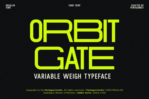 Orbit Gate: The Modern Display Typeface for Bold Branding