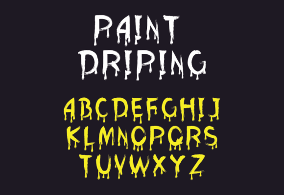Paint Driping: The Spooky Typeface for Your Seasonal Shop