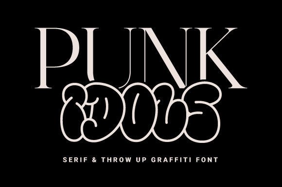 Punk Idols Font for Handmade Creations