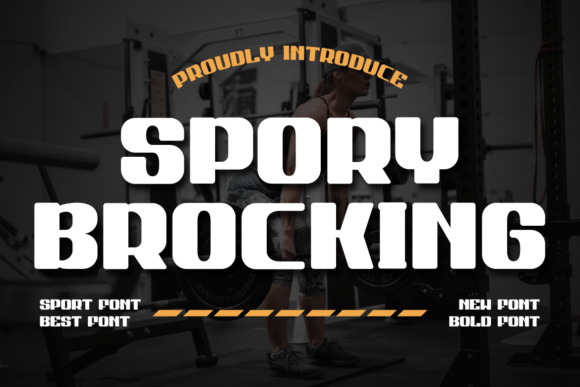 Spory Brocking: A Bold Display Typeface for Modern Editorial Design