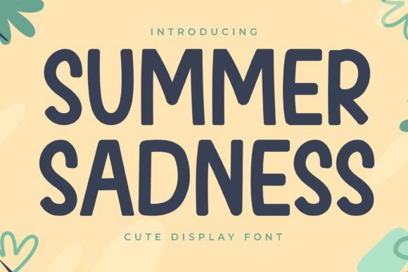 Summer Sadness: A Bold Display Typeface for Campaign Design