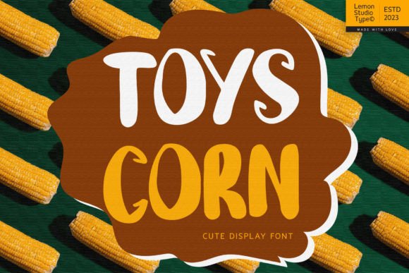 Toys Corn: A Handwritten Display Typeface for Editorial Design